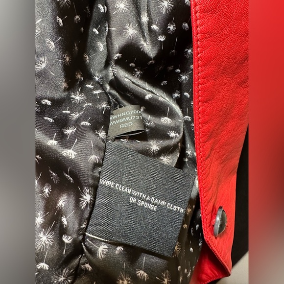 BLACK RIVET {Women's Red Faux Leather Blazer/Jacket. Size M - Picture 13 of 15